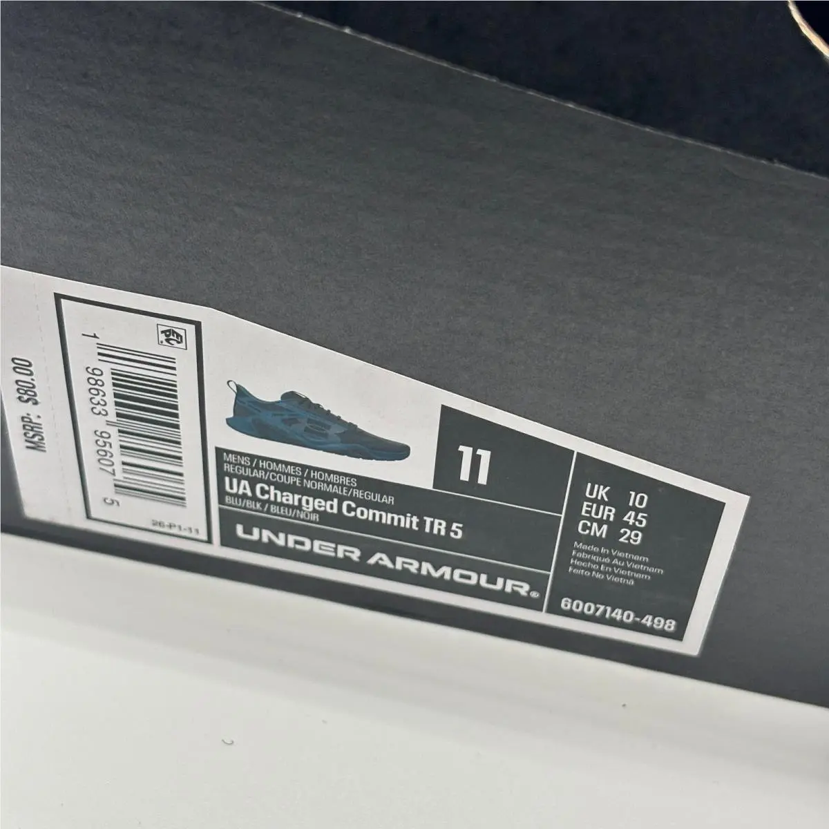 Under Armour shoes - UA Charged Commit TR 5 - Blue 0