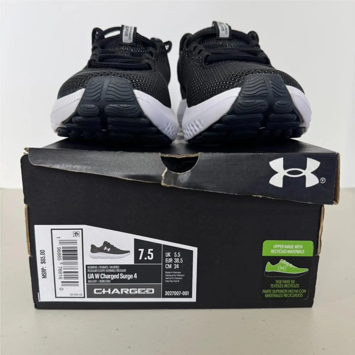 Under Armour shoes - Under Armour Charged Surge 4 - Black 14
