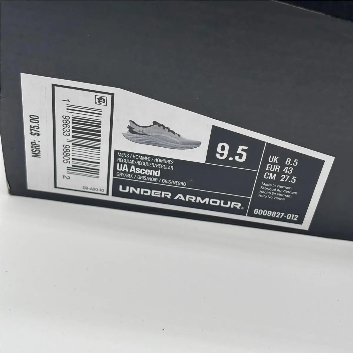 Under Armour shoes - UA Ascend - Ascend - Gray 0