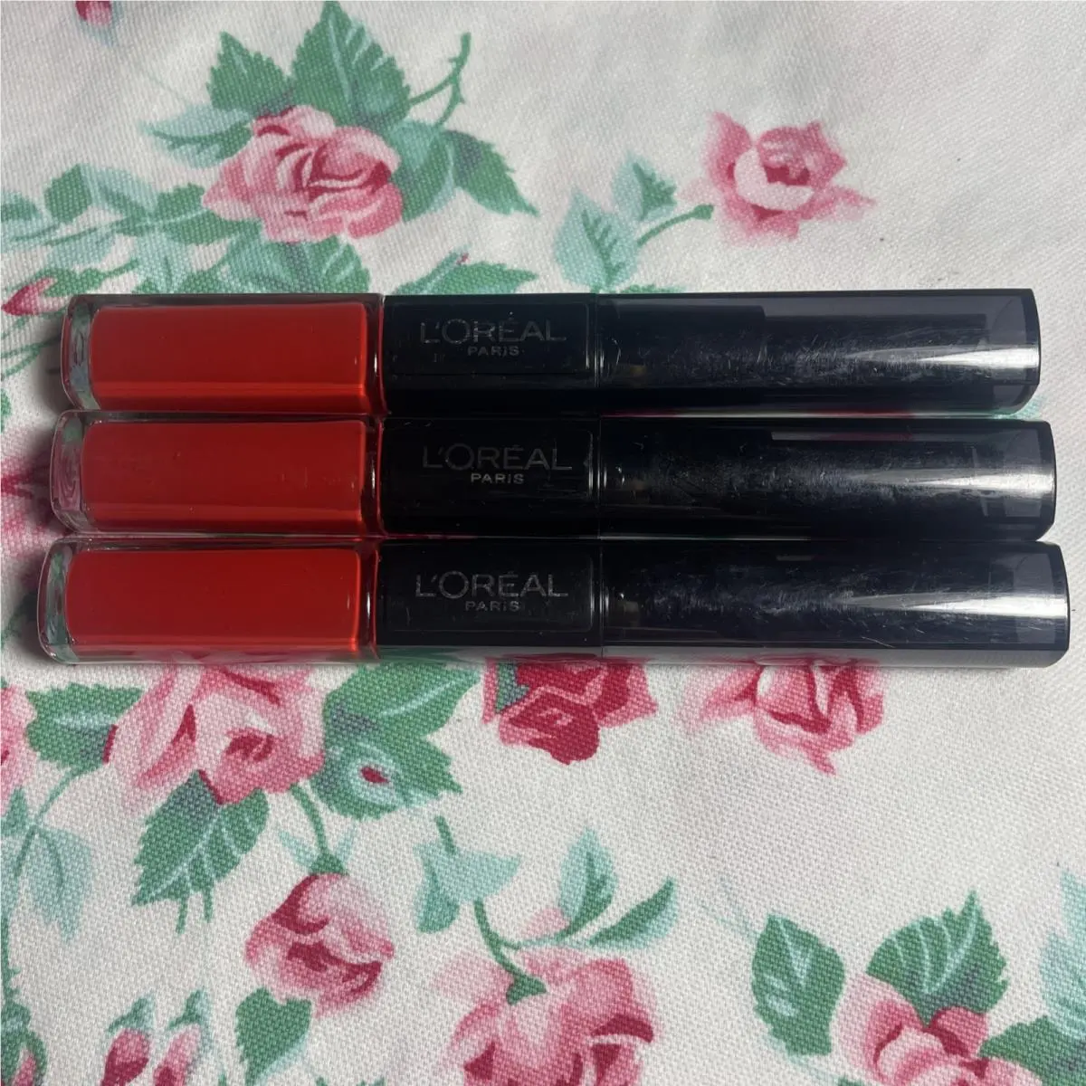 3 Loreal Infallible Pro Last 2Step Lipstick 211 Infallible Red Htf