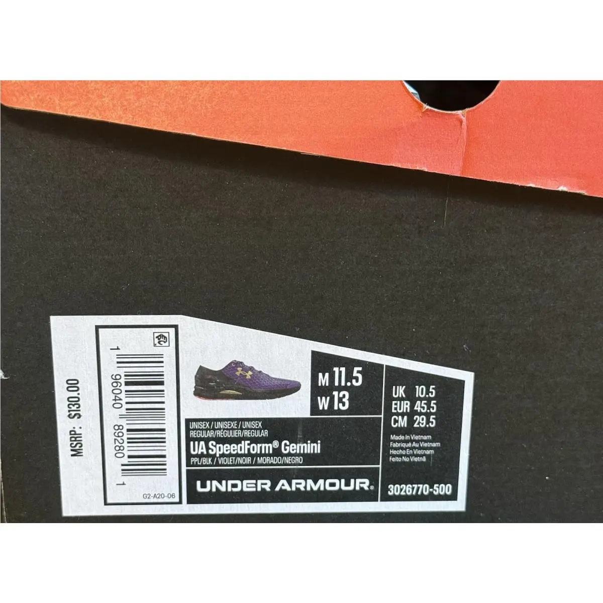 Under Armour shoes - Under Armour Speedform Gemini - Speedform Gemini - 3026770-500 - Purple 8