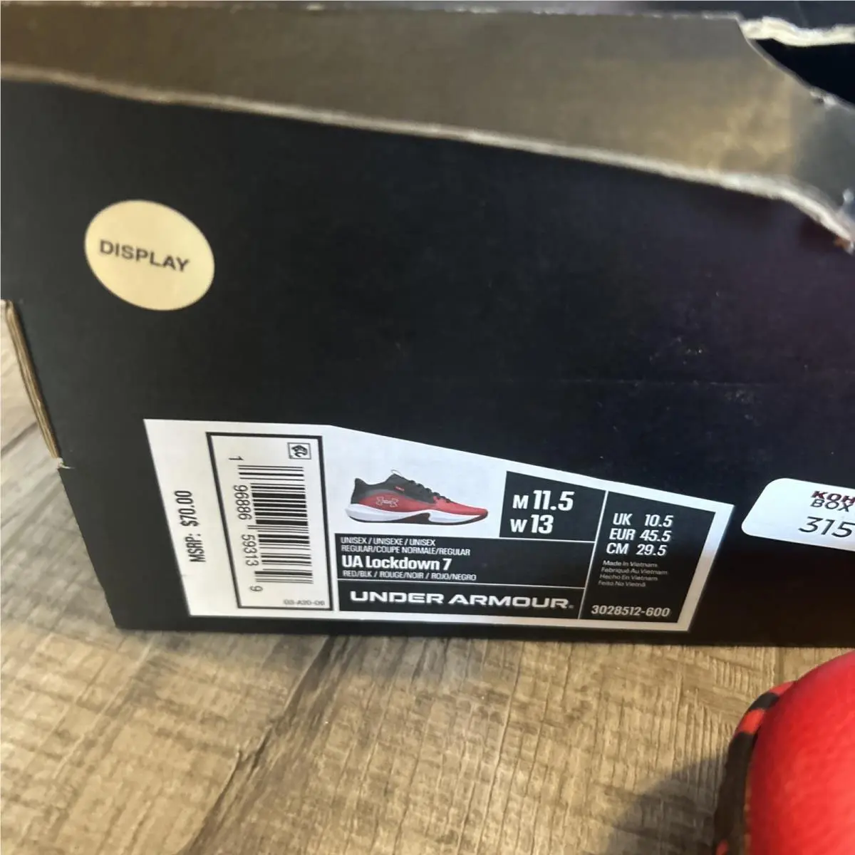 Under Armour shoes - Under Armour Lockdown 7 - Lockdown - Black (UPC: 196886593139) 0