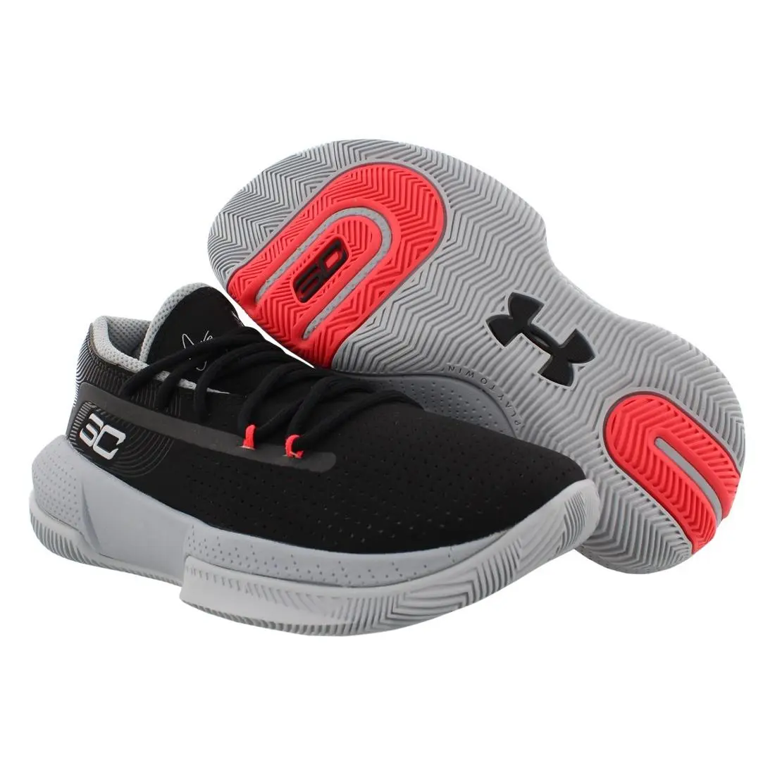 Under Armour Ps Sc 3Zero Iii Boys Shoes Size 11 Color: Black/grey