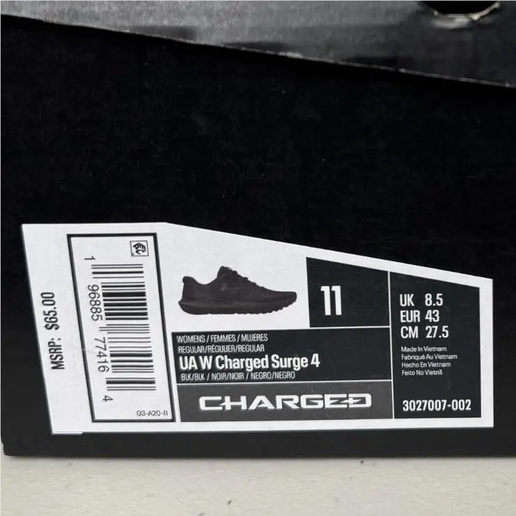 Under Armour shoes - Under Armour Charged Surge 4 - Black 14