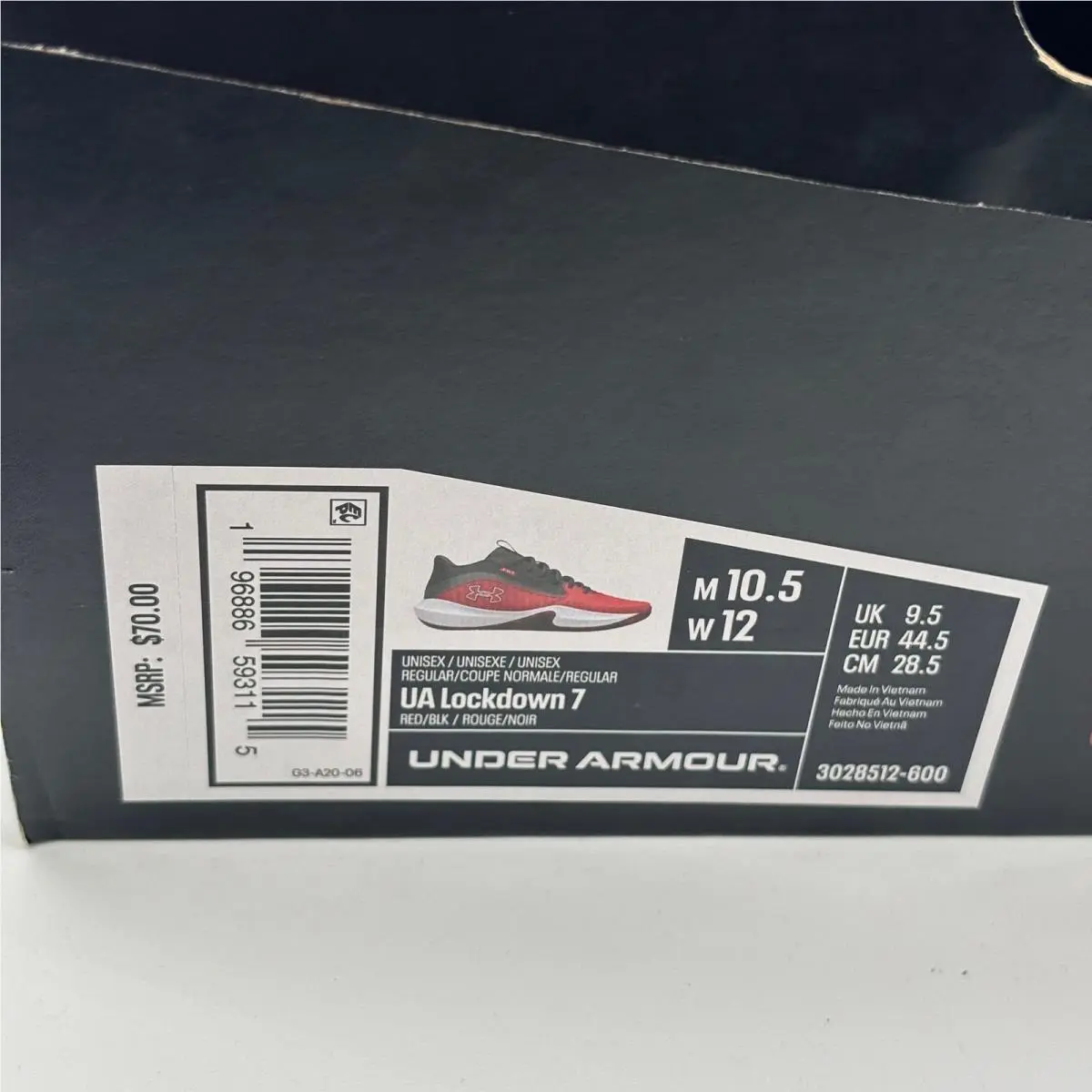 Under Armour shoes - Lockdown 7 - Lockdown - Red 0