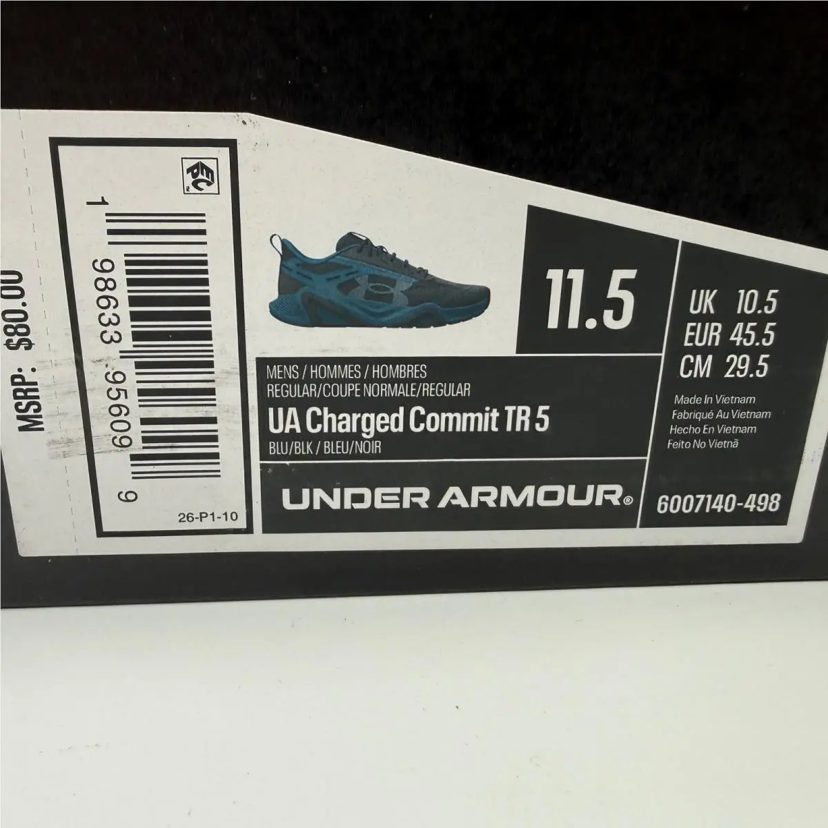 Under Armour shoes - Charged Commit TR 5 - Charged Commit - Blue 0