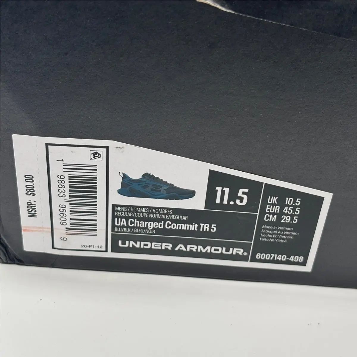 Under Armour shoes - UA Charged Commit TR 5 - Blue 0