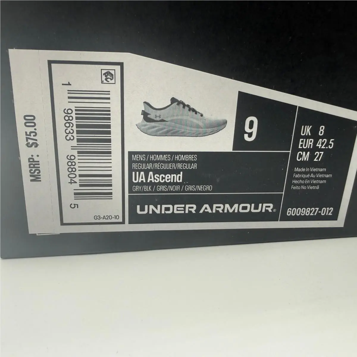 Under Armour shoes - UA Ascend - Ascend - Gray 0