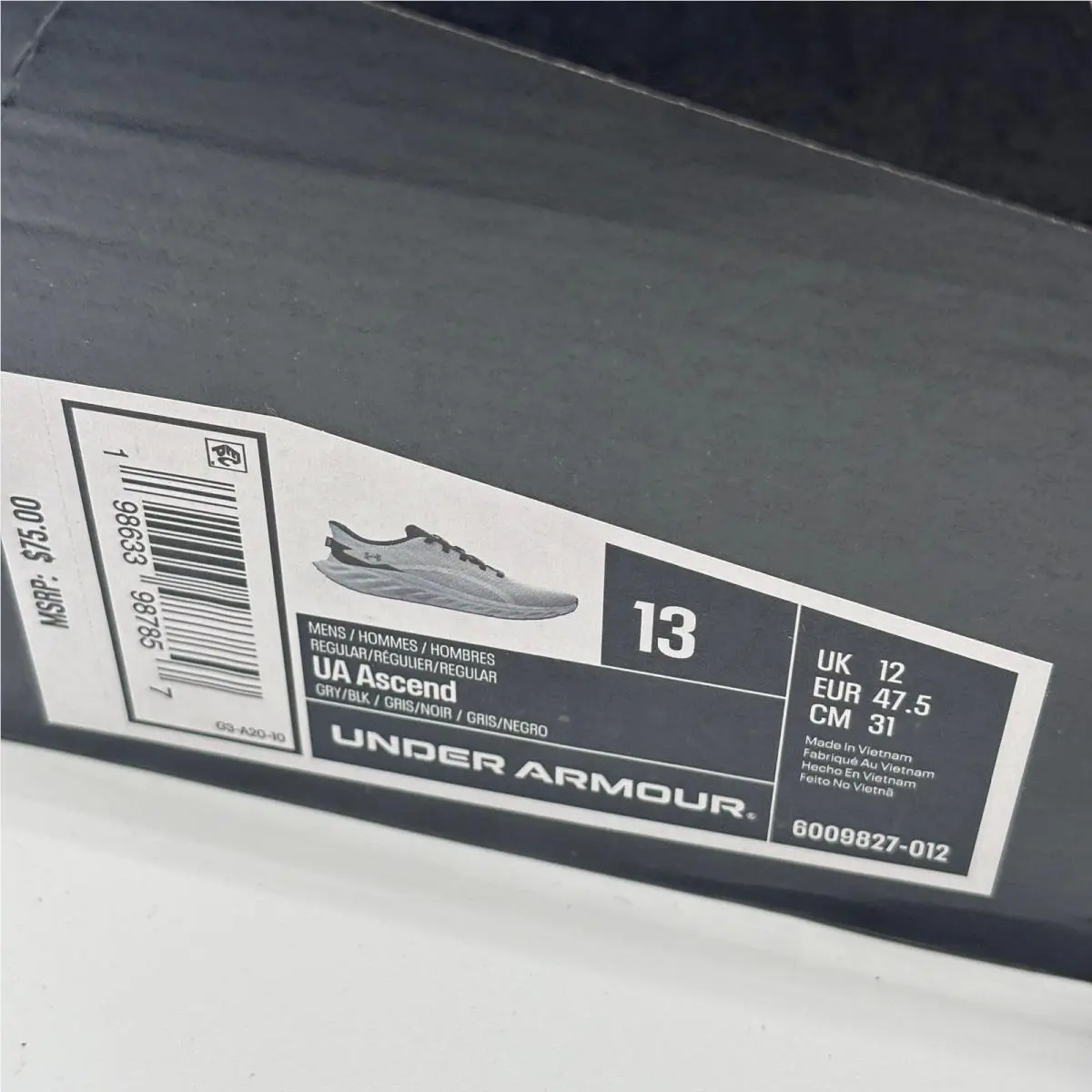Under Armour shoes - UA Ascend - Ascend - Gray 0