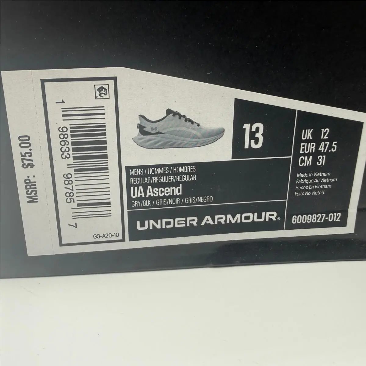 Under Armour shoes - UA Ascend - Ascend - Gray 0