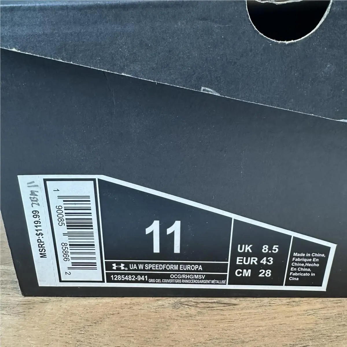 Under Armour shoes - Under Armour Speedform Europa - Speedform Europa - 1285482-941 - Gray 6