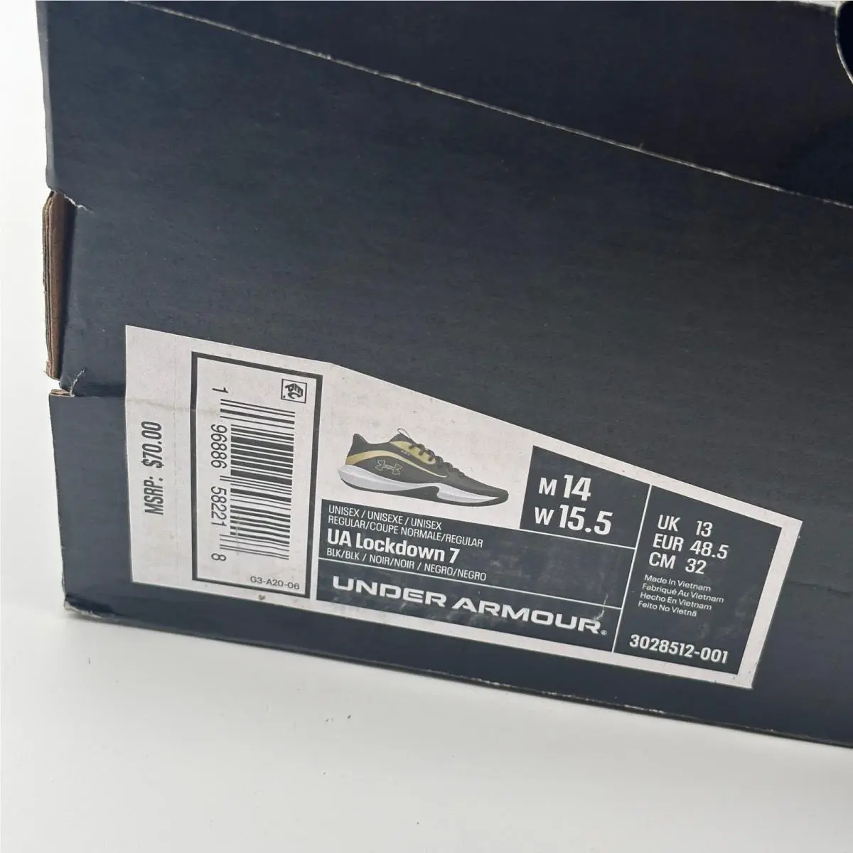 Under Armour shoes - UA Lockdown 7 - Lockdown - Black Gold White 0