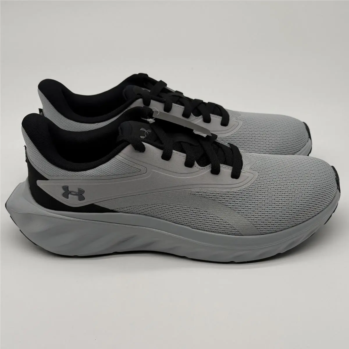 Under Armour UA Ascend Shoes Mens Size 9 Grey Black Running 6009827-012
