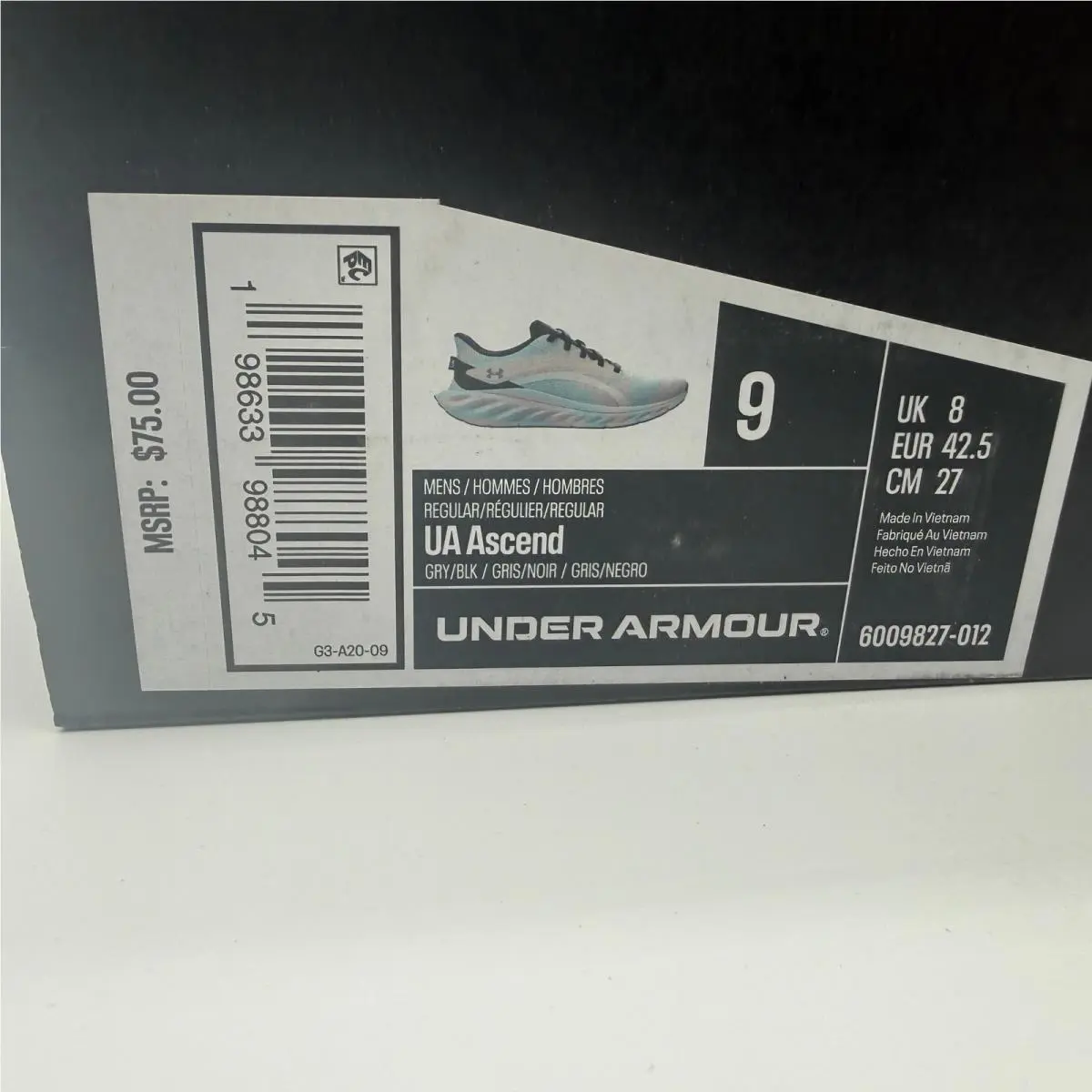 Under Armour shoes - UA Ascend - Ascend - Gray 0