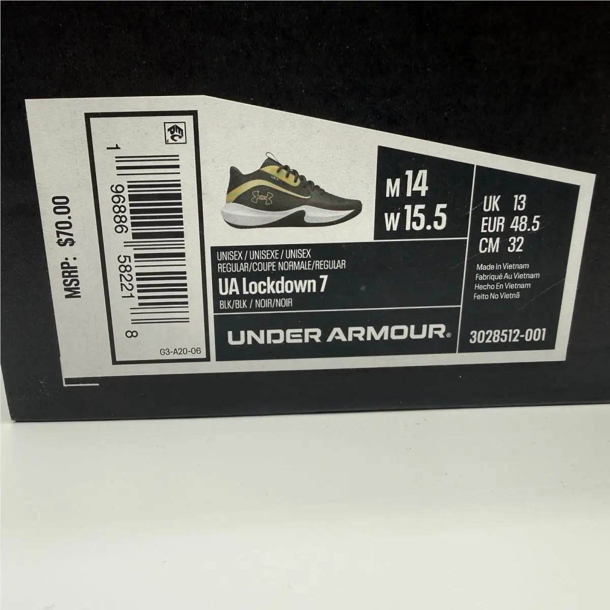Under Armour shoes - Lockdown 7 - Lockdown - Black Gold 0