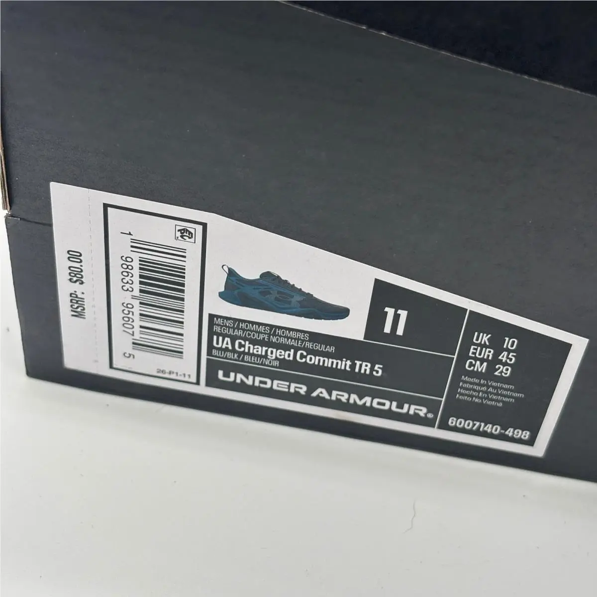 Under Armour shoes - Charged Commit TR 5 - Charged Commit - Blue 0
