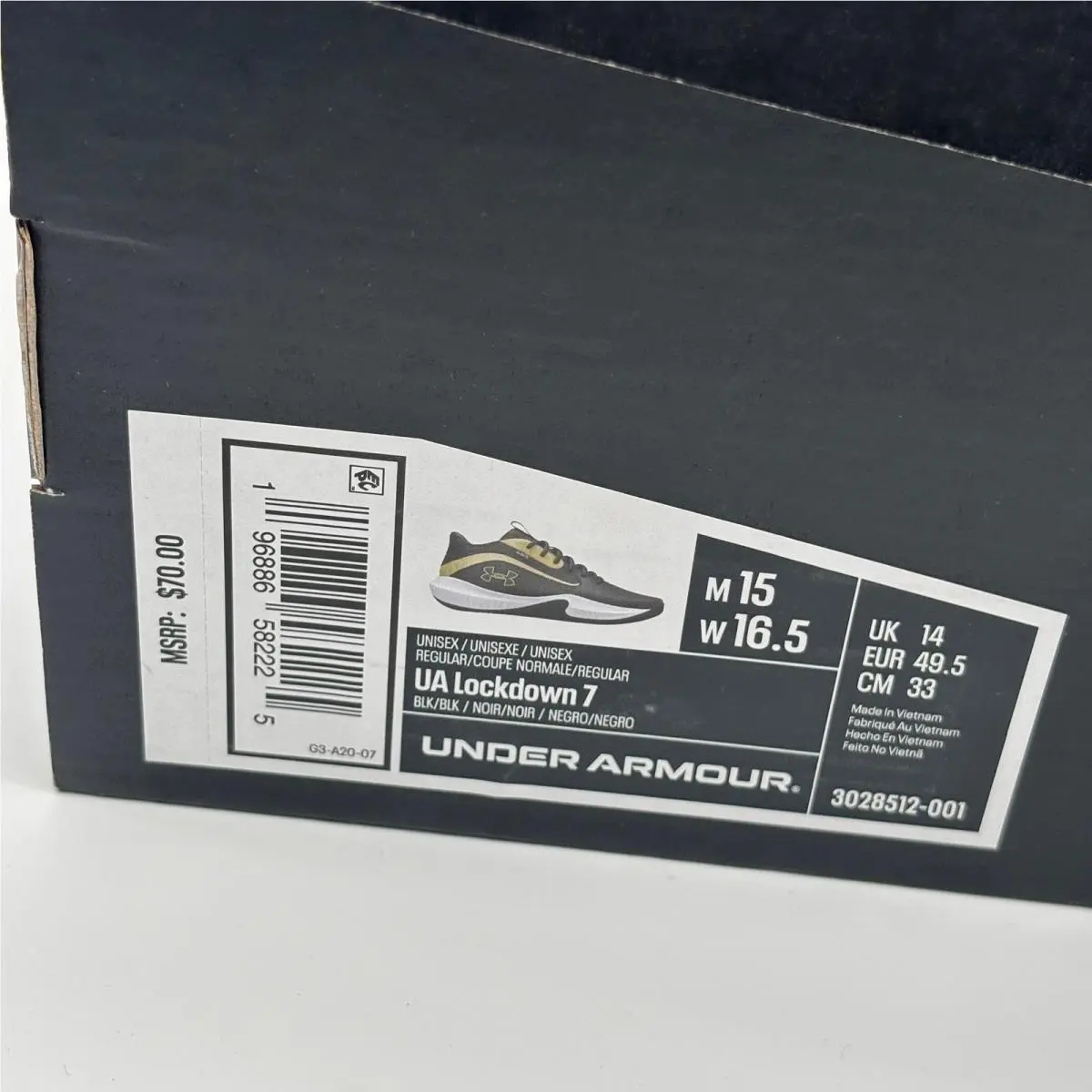 Under Armour shoes - UA Lockdown 7 - Lockdown - Black 0