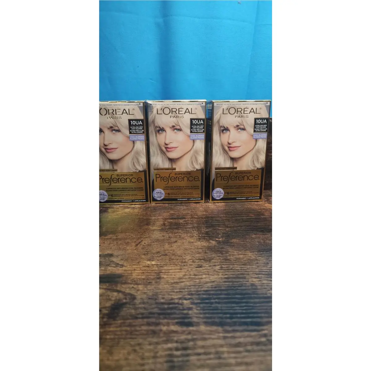 3 L`oréal Paris Superior Preference Hair Color 10UA Ultra Ash Very Light Blonde by L'Oréal