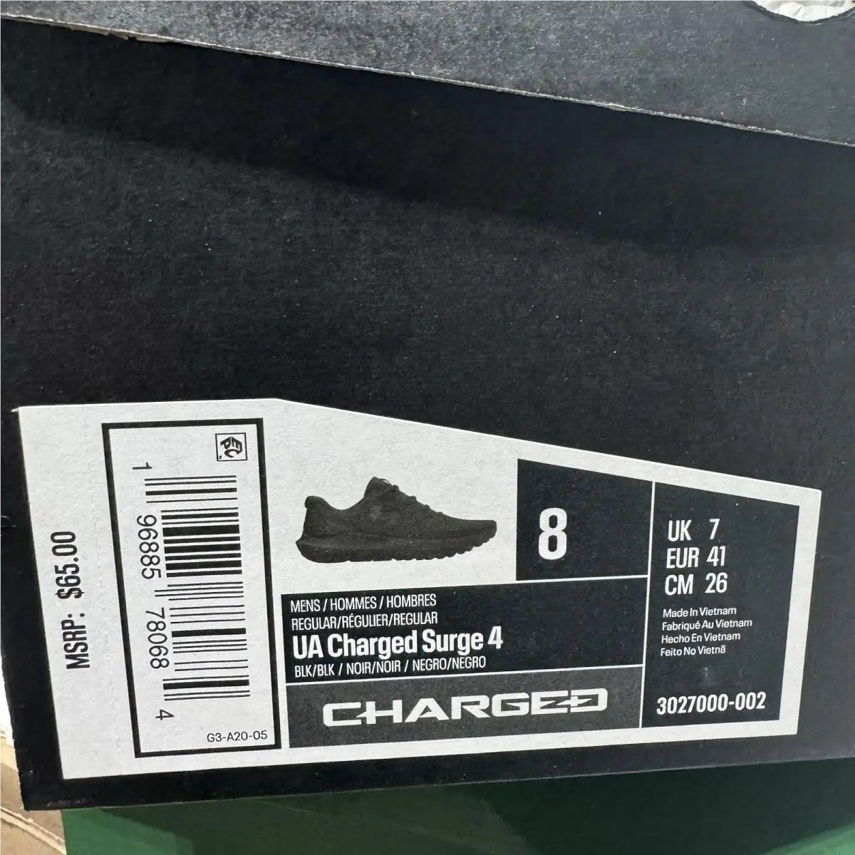 Under Armour shoes - Under Armour Surge - Surge - Black 4