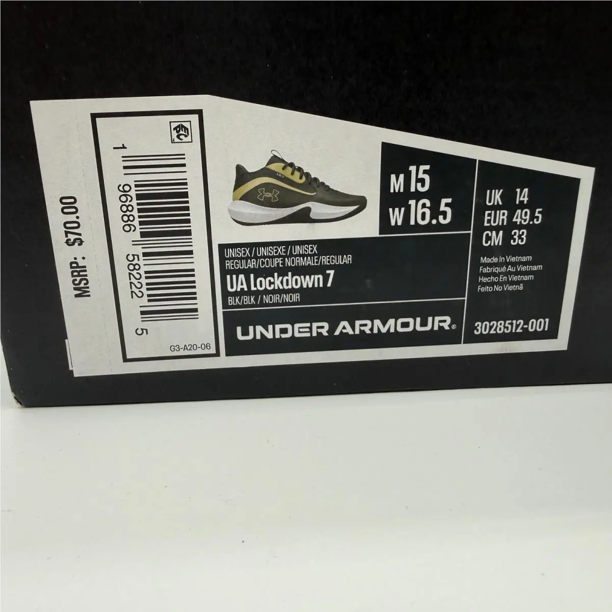 Under Armour shoes - UA Lockdown 7 - Lockdown - Black 0