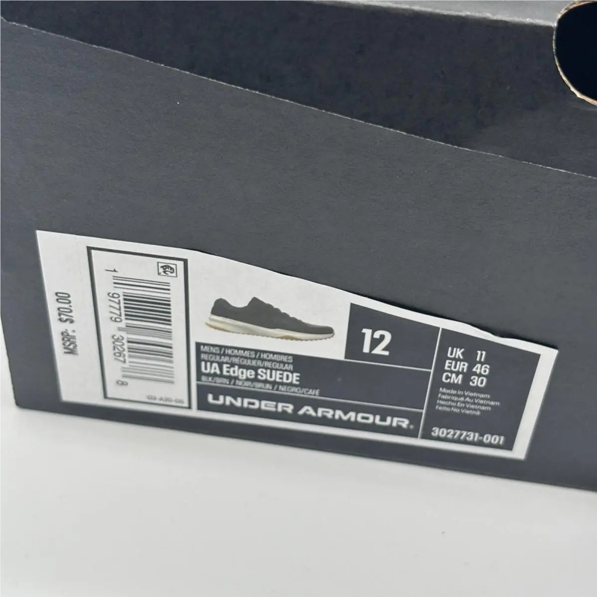 Under Armour shoes - UA Edge Suede - Edge Suede - Black 0