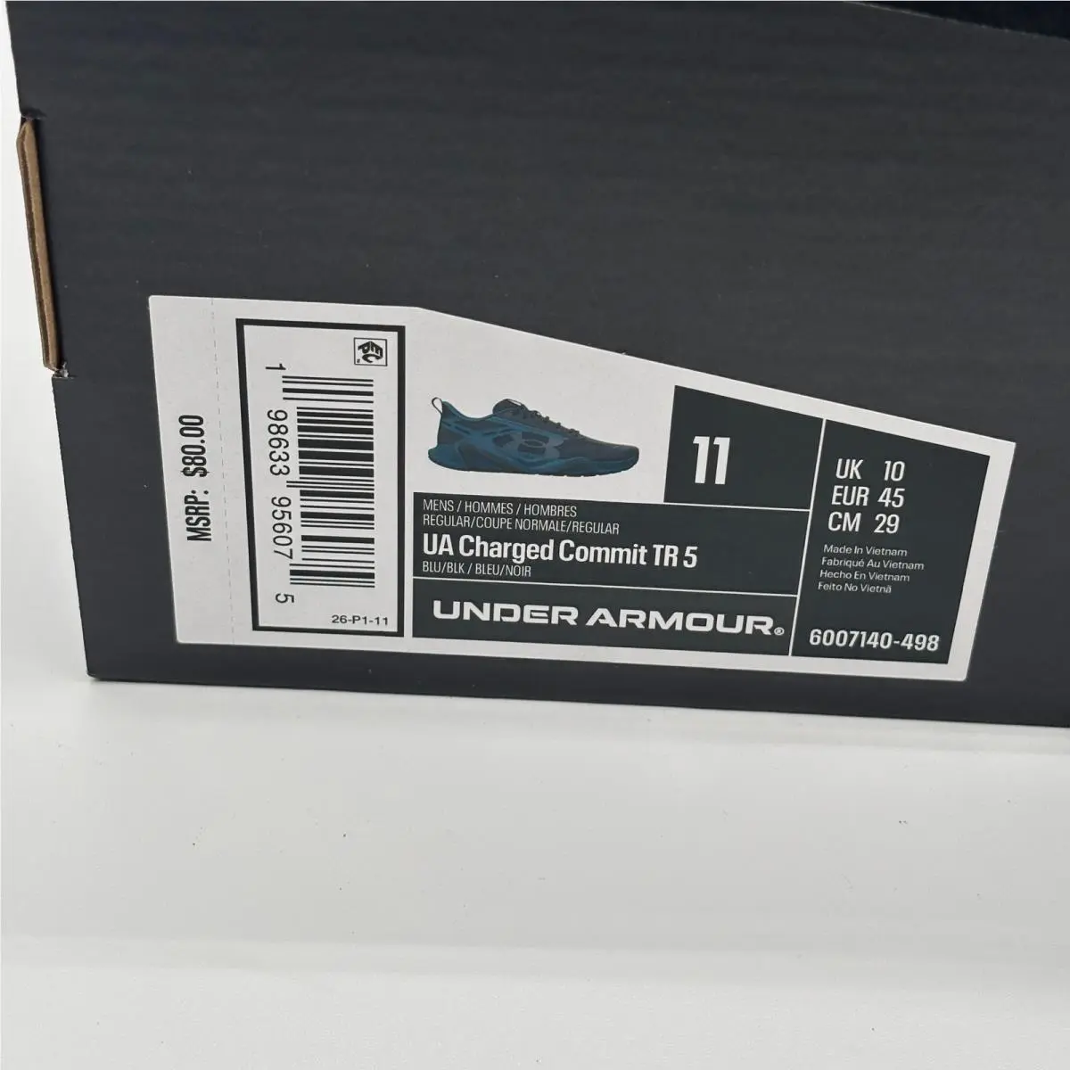 Under Armour shoes - Charged Commit TR 5 - Charged Commit - Blue 0