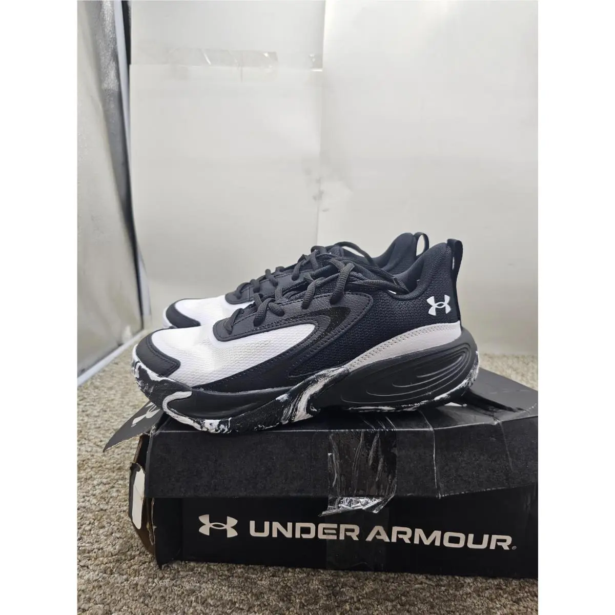 Under Armour shoes - ua gs lockdown 8 - lockdown - 6009398-001 - BLACK WHITE (UPC: 198635670931) 1