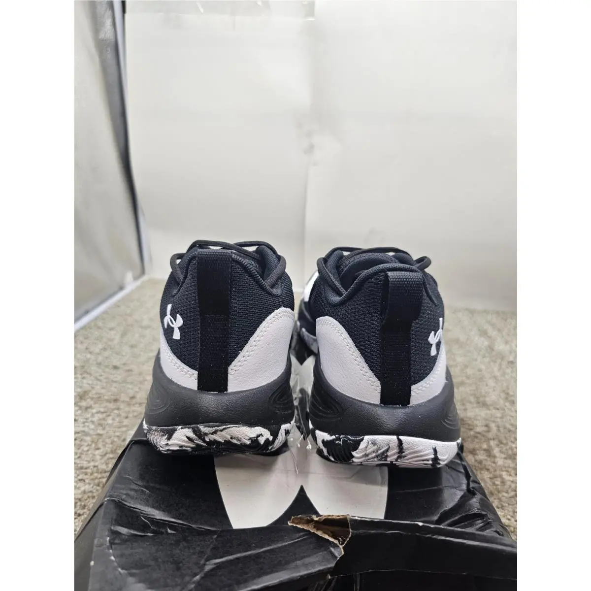 Under Armour shoes - ua gs lockdown 8 - lockdown - 6009398-001 - BLACK WHITE (UPC: 198635670931) 2