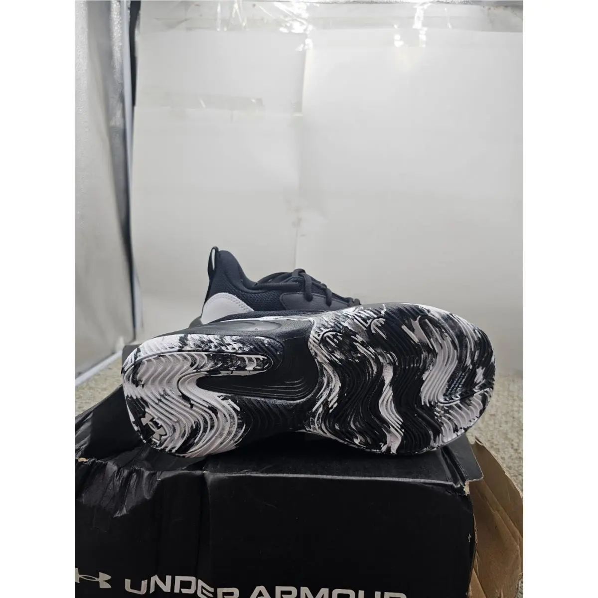 Under Armour shoes - ua gs lockdown 8 - lockdown - 6009398-001 - BLACK WHITE (UPC: 198635670931) 4