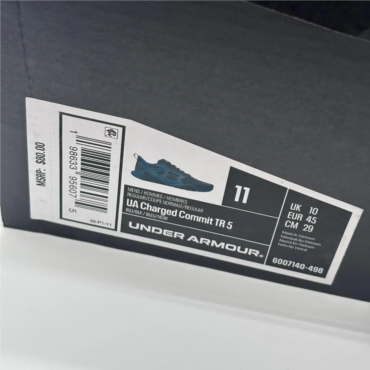 Under Armour shoes - UA Charged Commit TR 5 - Blue 0
