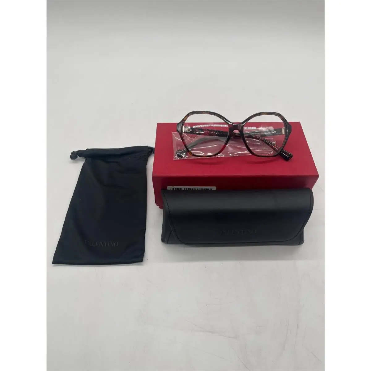 Valentino Women`s VA 1073 5194 Eyewear Frames - Red Havana/demo Lens 53/15/140