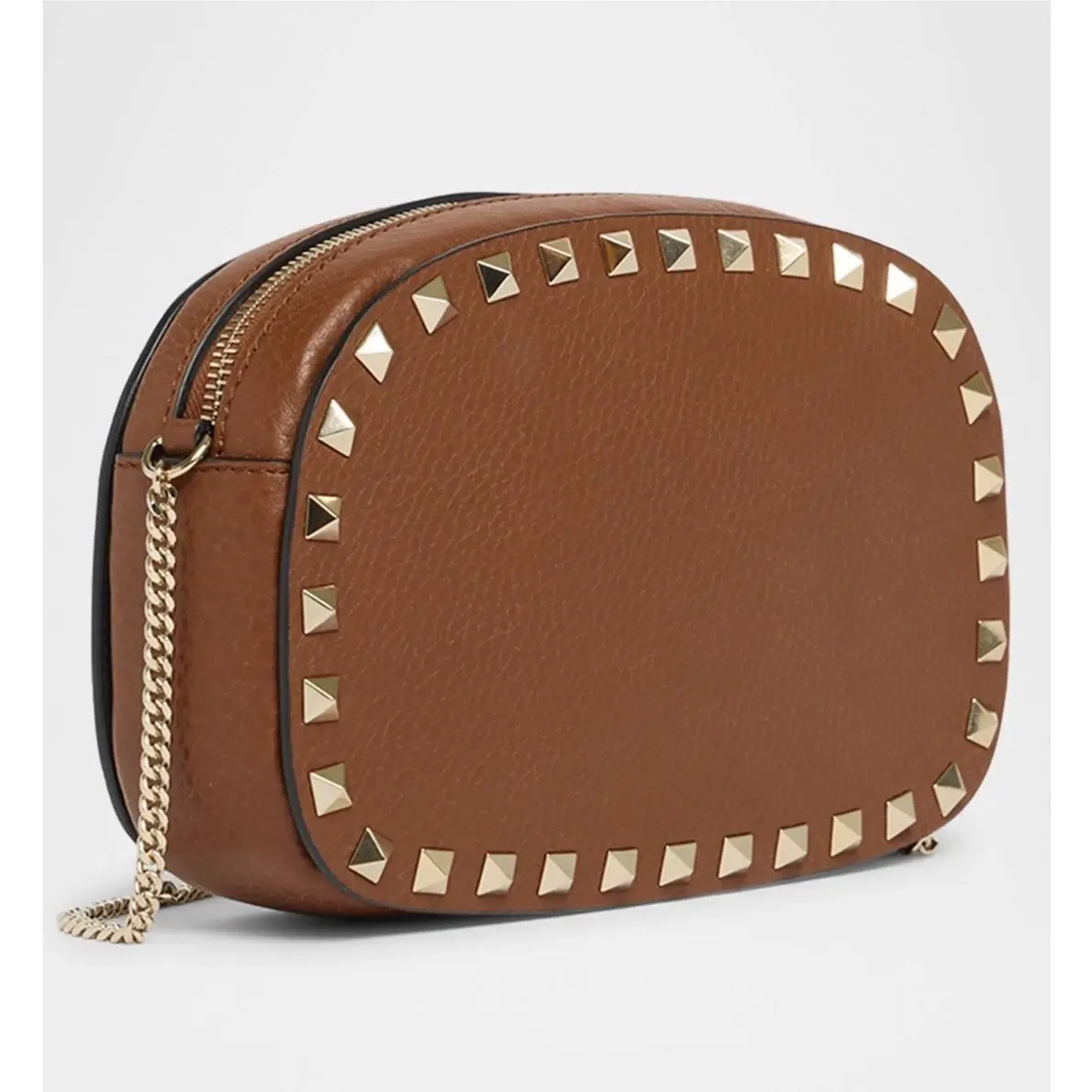 Valentino Garavani Rockstudn Saddle Leather Crossbody Bag