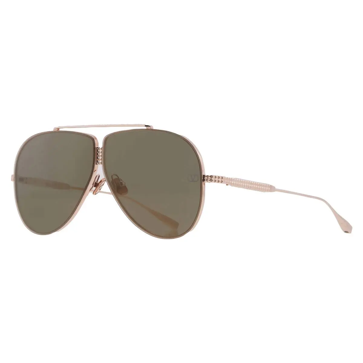 Valentino Xvi G-15 Gold Flash Mirror Pilot Unisex Sunglasses VLS-100 B 64