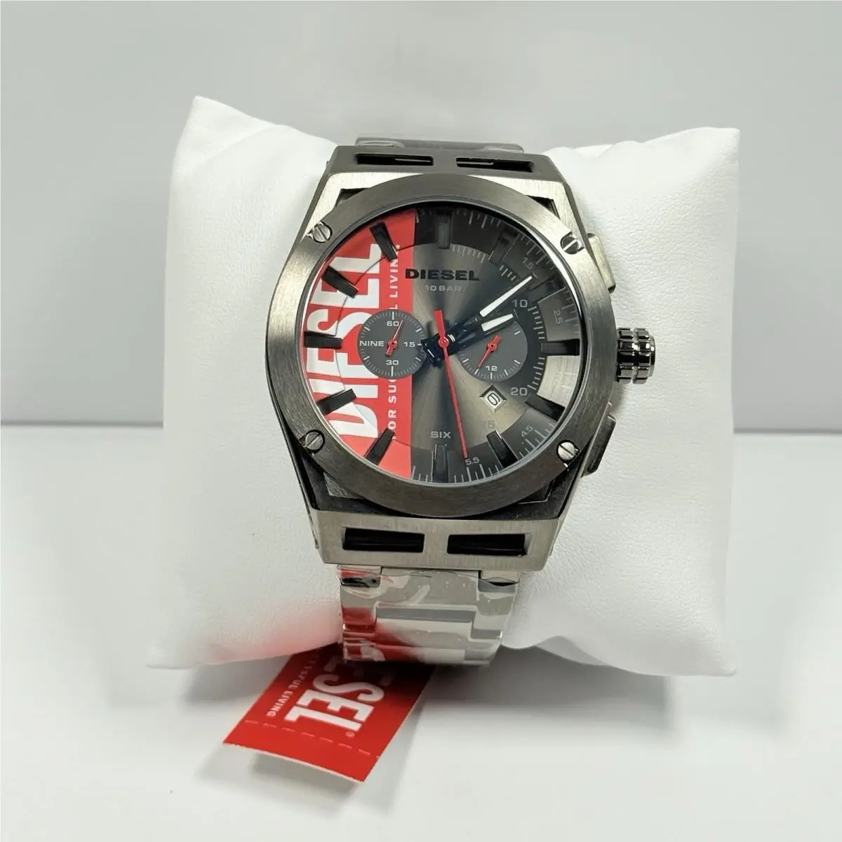 Diesel Timeframe DZ4598 Chronograph Gray Dial Gunmetal Stainless Men`s Watch