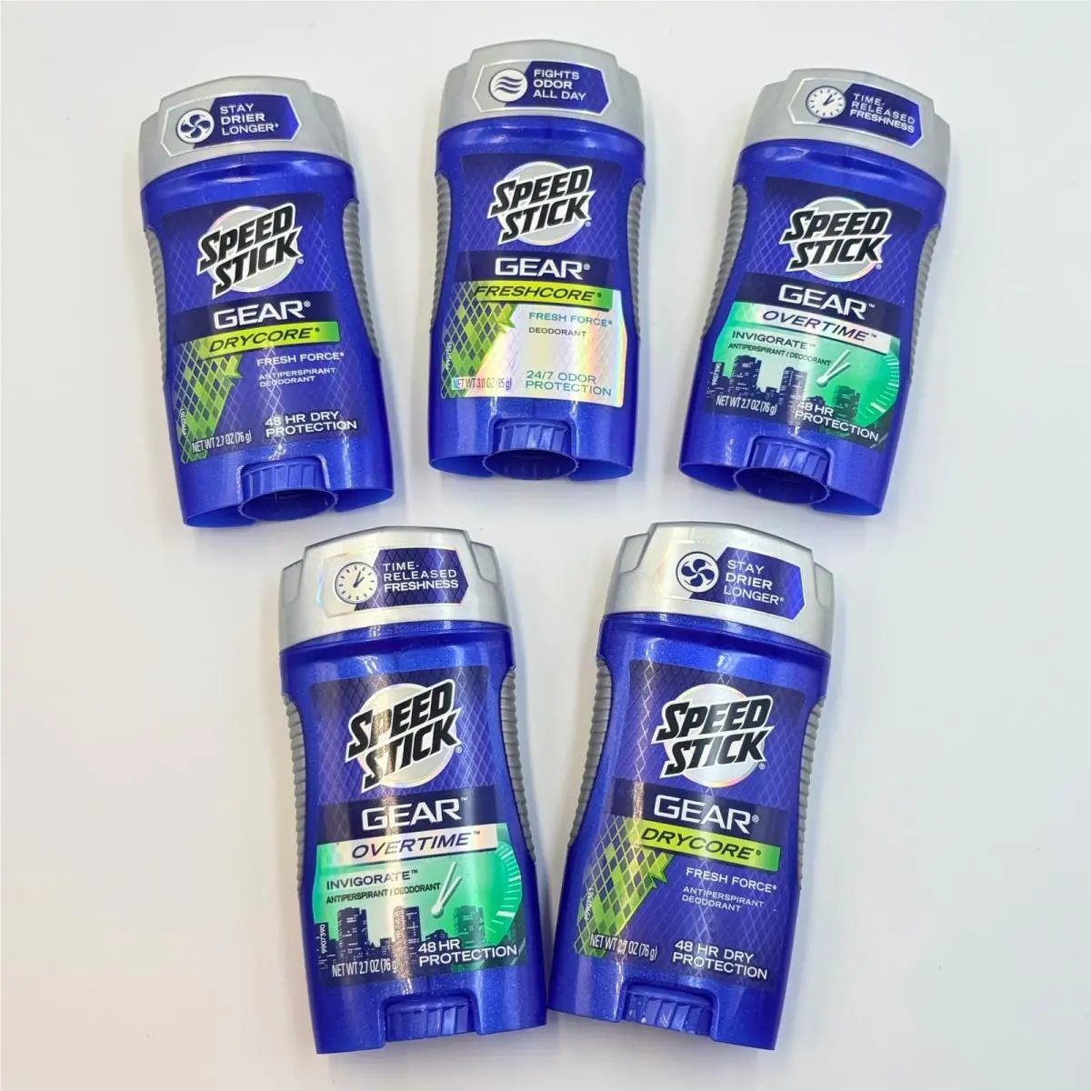5 Speed Stick Gear Drycore Freshcore Overtime Mens Antiperspirant Deodorant