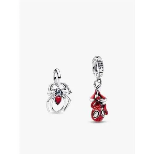 Pandora 29.5 Cable Chain with 2 Marvel Spider Man Charms