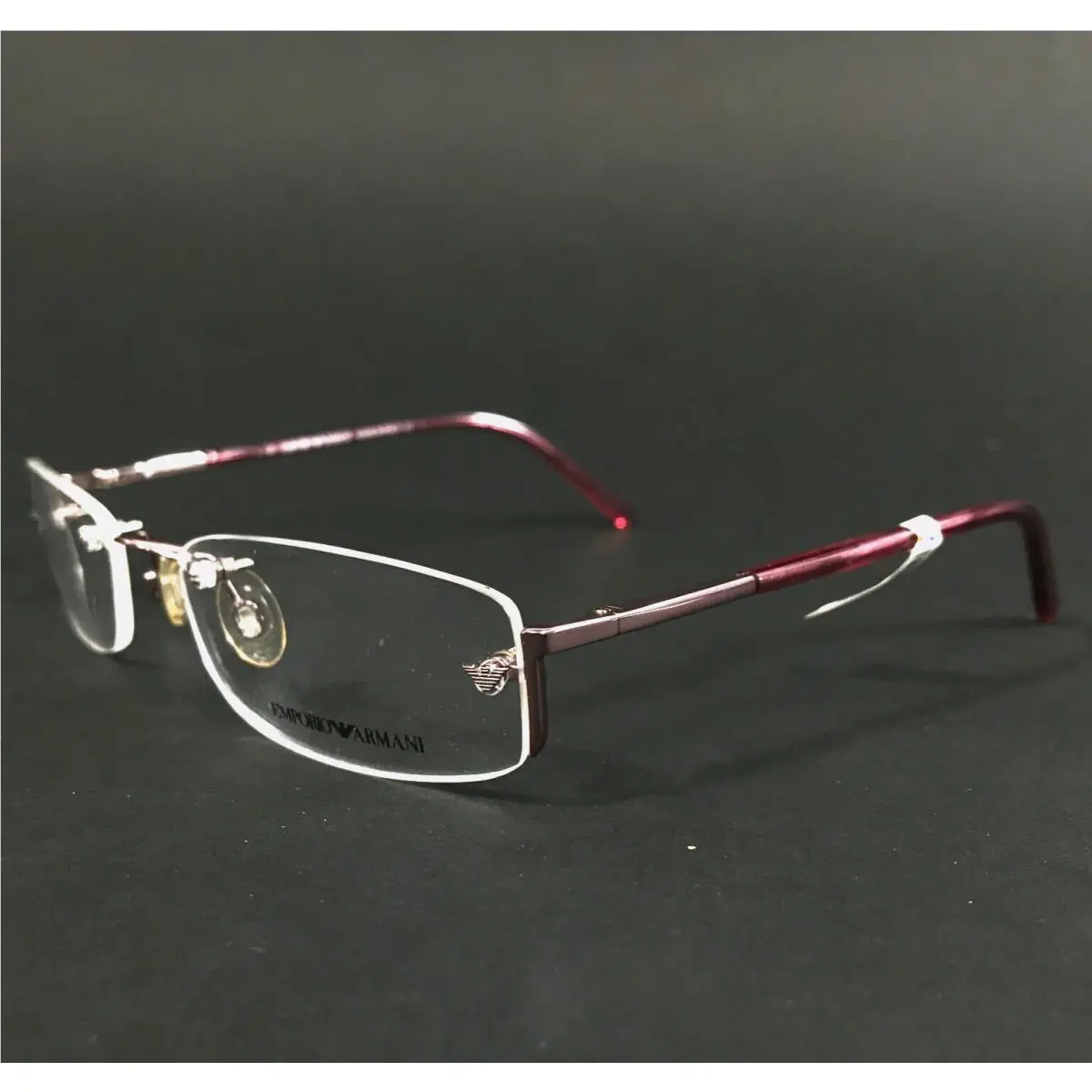 Emporio Armani Eyeglasses Frames EA9084 GW5 Purple Pink Half Rim 51-17-130