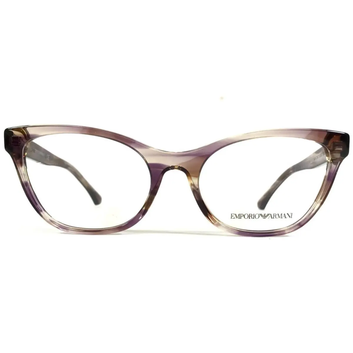 Emporio Armani Eyeglasses Frames EA3142 5716 Clear Brown Purple Horn 53-18-145