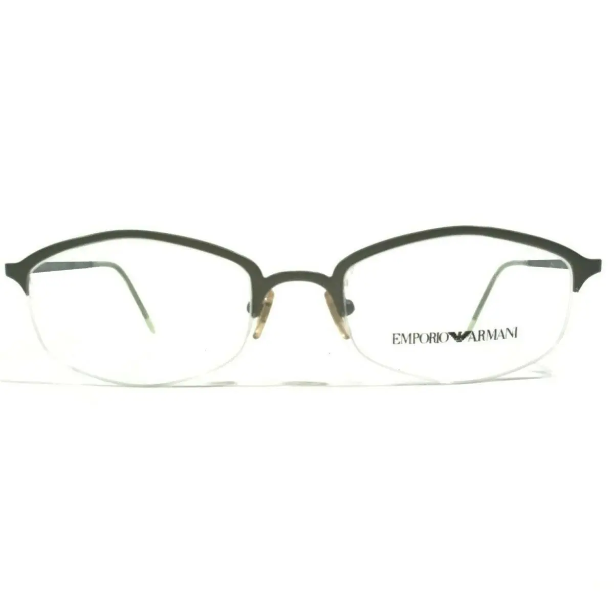 Emporio Armani Eyeglasses Frames 144 1216 Gray Round Half Rim 50-19-135