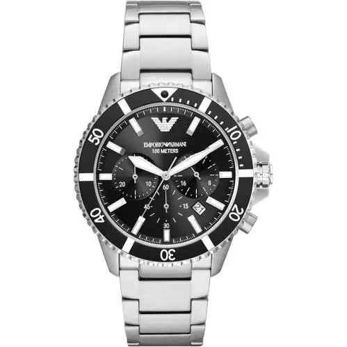 Emporio Armani AR11360 Mens Diver Chronograph Steel Watch