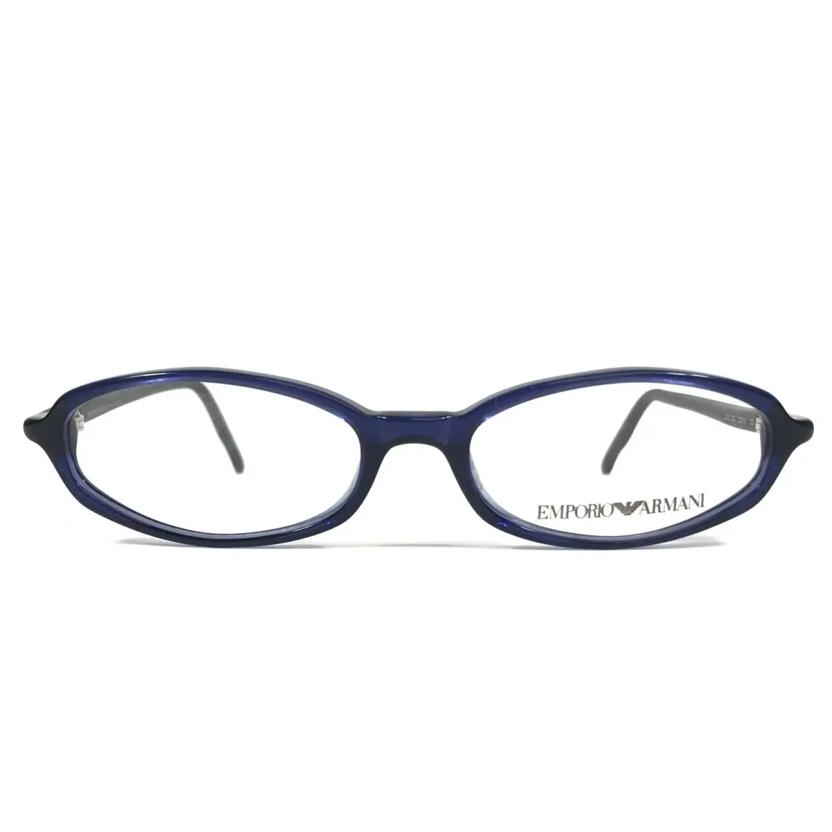 Emporio Armani Eyeglasses Frames 613 223 Navy Blue Black Oval Full Rim 50-16-135