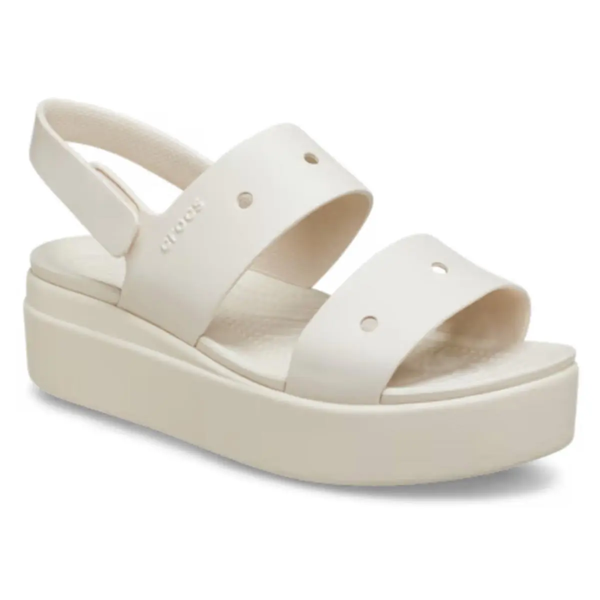 Crocs Brooklyn 4U 210676-160 Sandals Women`s 10M Stucco Open Toe Slingback MOT56