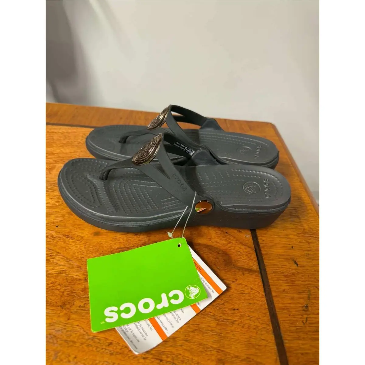 Crocs shoes - Sanrah Circle Wedge Flip - Sanrah Circle Wedge Flip - Black 0