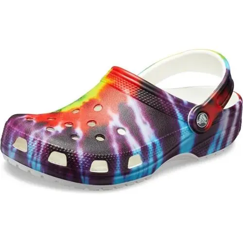 Classic Tie Dye Clog Unisex Clogs Multi Men’s US 13 / Women’s US 15 by Crocs