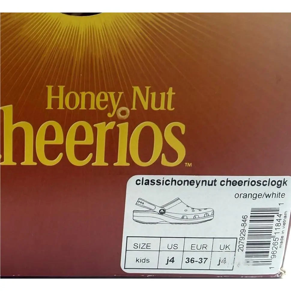 Crocs shoes - Crocs Honey Nut Cheerios Edition - Orange, White, Beige (UPC: 196265118441) 10