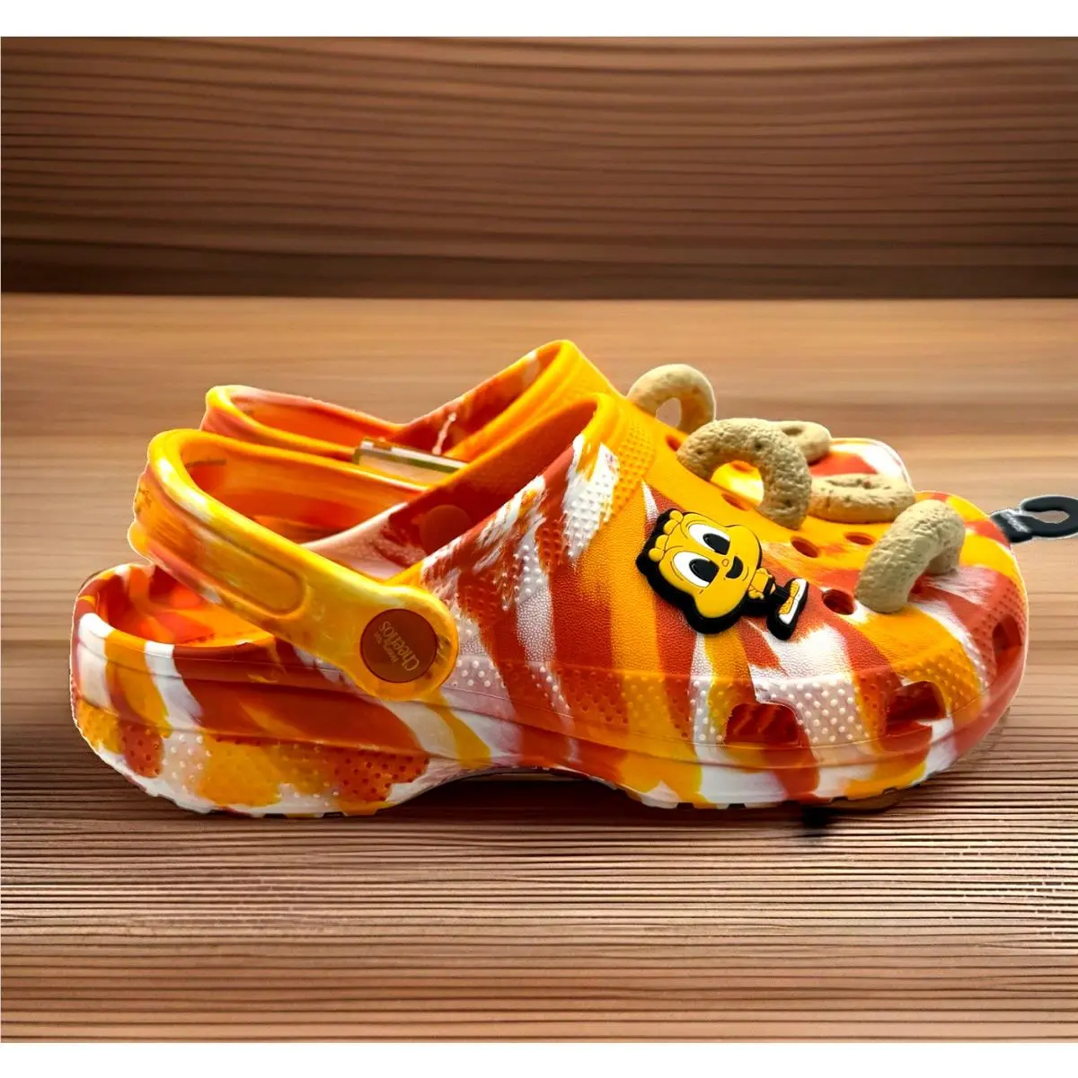 Crocs shoes - Crocs Honey Nut Cheerios Edition - Orange, White, Beige (UPC: 196265118441) 2