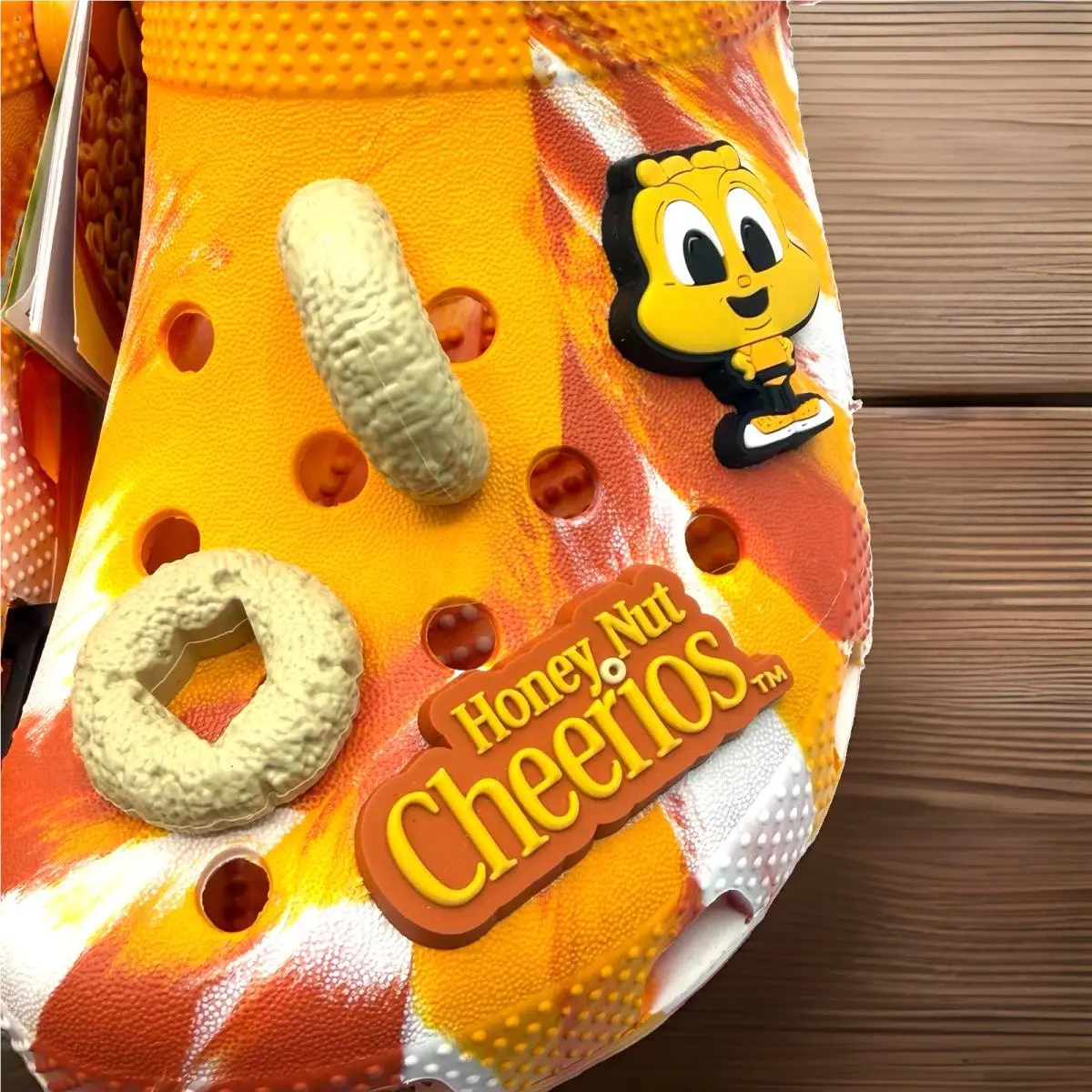 Crocs shoes - Crocs Honey Nut Cheerios Edition - Orange, White, Beige (UPC: 196265118441) 3