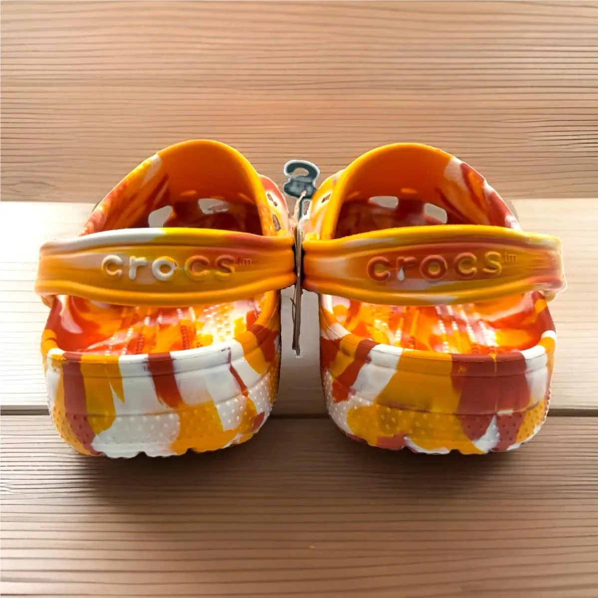 Crocs shoes - Crocs Honey Nut Cheerios Edition - Orange, White, Beige (UPC: 196265118441) 5