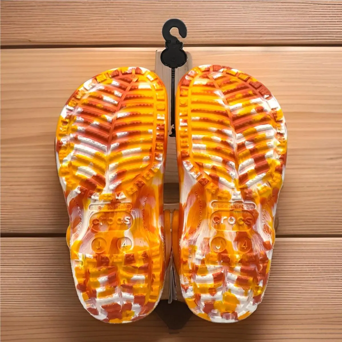 Crocs shoes - Crocs Honey Nut Cheerios Edition - Orange, White, Beige (UPC: 196265118441) 6