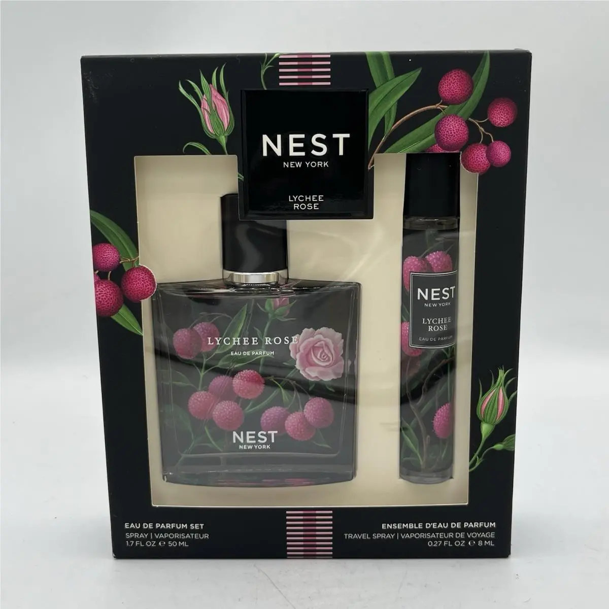 Nest New York Lychee Rose Eau de Parfum Spray Set 1.7 Oz. + 0.27 oz